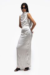 Draped Column Dress
