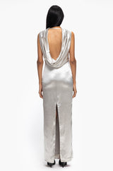 Draped Column Dress