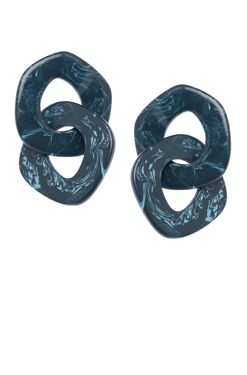 Resin Link Earrings - Jewelry - Qua