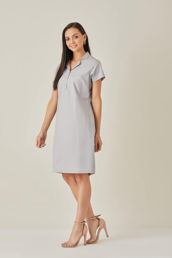 Cotton Shirt Dress - Dress - Qua