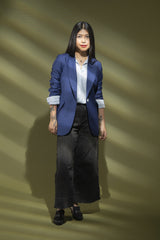 Stretch Wool Tailored Blazer - Jacket - Qua