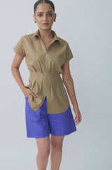 Hourglass Zip-up Shirt