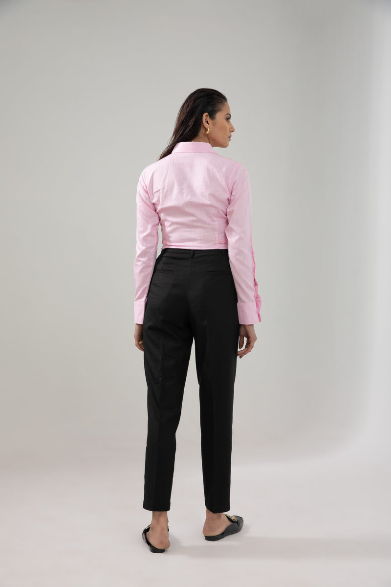 YOURS Plus Size Curve Bright Pink Darted Waist Tapered Trousers Yours Clothing #47 YOURS Plus Size Curve Bright Pink Darted Waist Tapered Trousers Yours Clothing