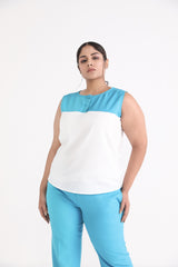 Two-Toned Sleeveless Top