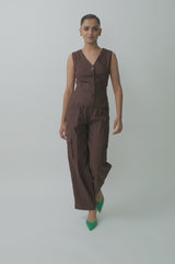 Cut-out Slim Waistcoat